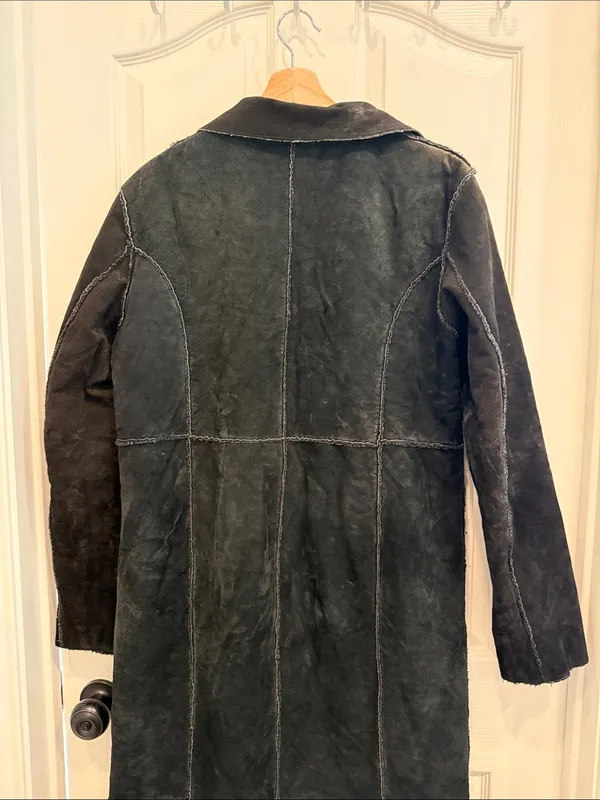 Vintage D’ Carlo y2k vintage suede leather duster coat gothic - Image 9