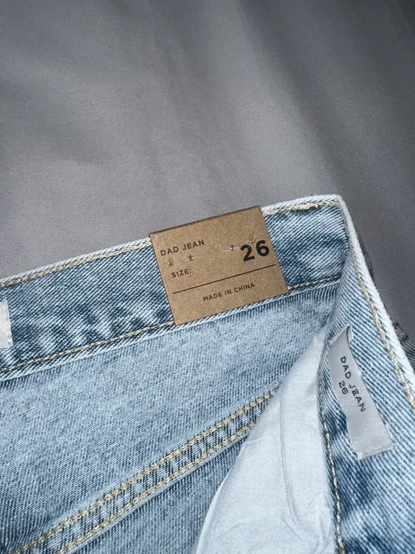 PacSun Light Indigo Glittery Dad Jeans - Image 4