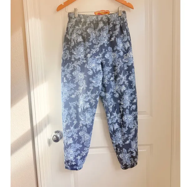 Gap × LoveShackFancy‎ Floral Joggers Blue Small Limited Edition Rare - Image 3