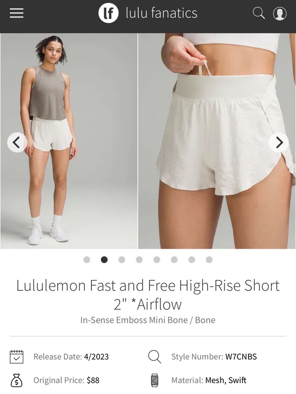 Lululemon Fast & Free Shorts - Image 2