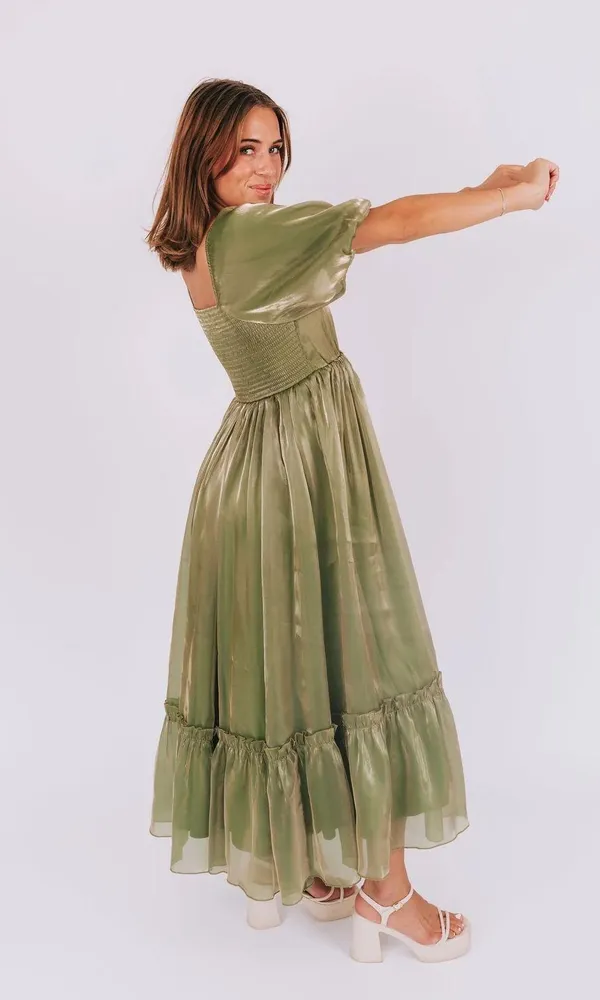 Maxi Dress Green Size XS - Image 2