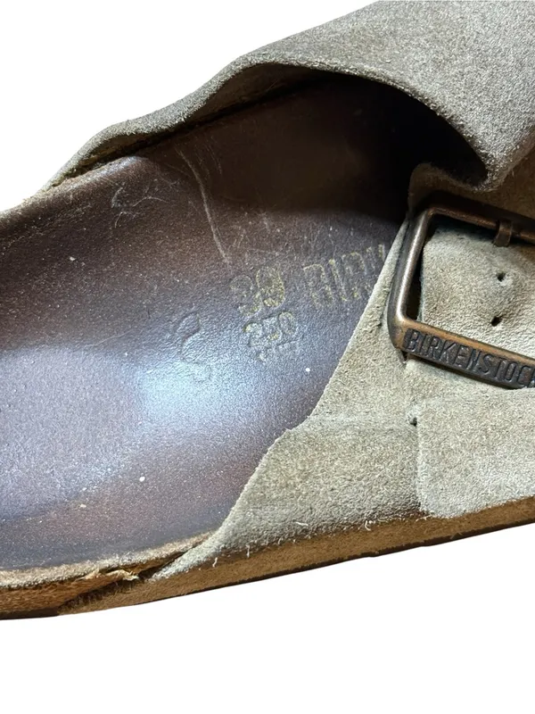 Birkenstock Arizona Soft Footbed Taupe Suede Sandals Size 39 / 8-8.5 Women’s M6 - Image 7