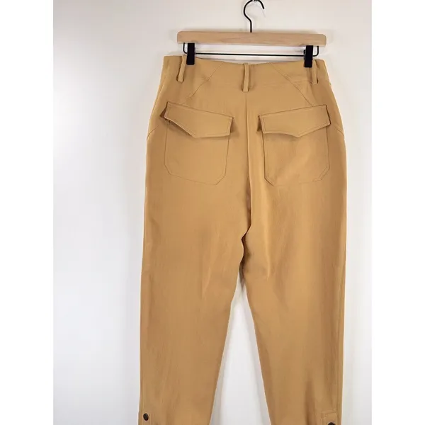 VERONICA BEARD Pants Brown Manisha Utilitarian Joggers Safari Trouser Size 6 - Image 9