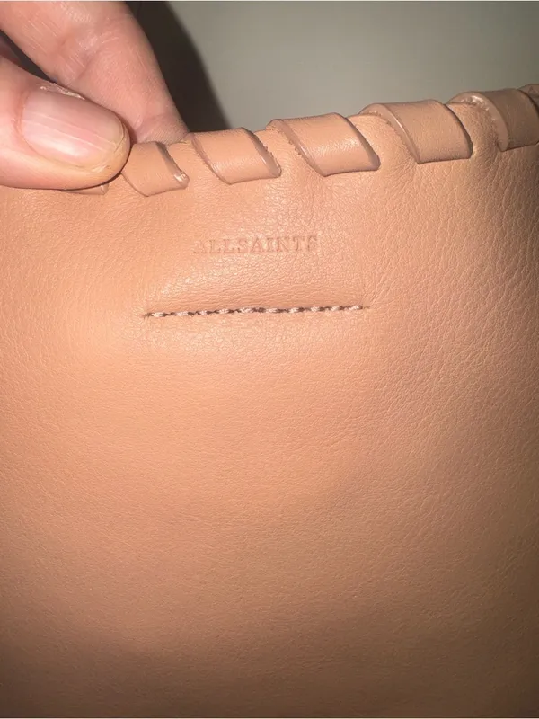 AllSaints Nude Pink Courtney Hobo Bag - Image 15