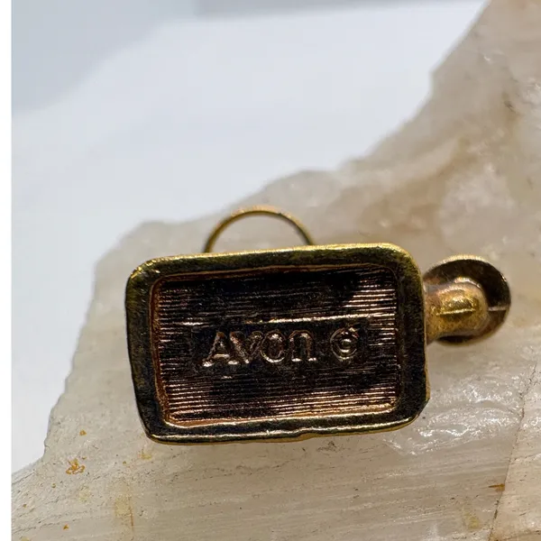 Vintage Avon Gold Tone Rotary Telephone Charm Antique Style Miniature Phone - Image 6