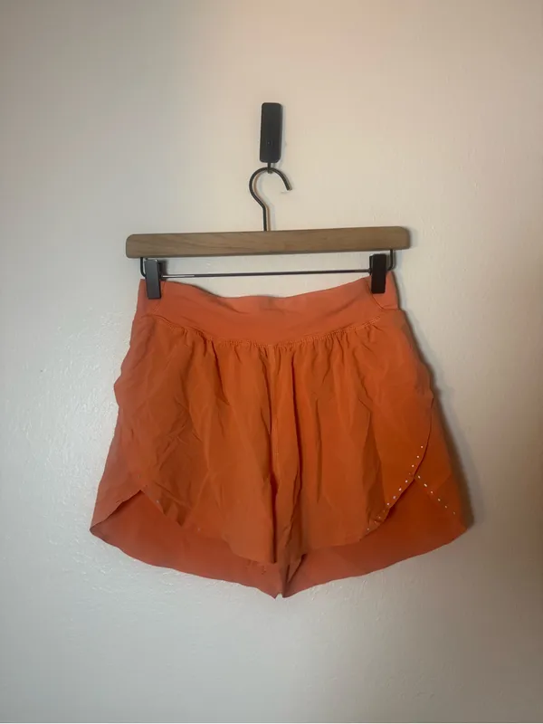 Lululemon Fast and Free Reflective High-Rise Classic-Fit Short 3" Coral Kiss - Image 2