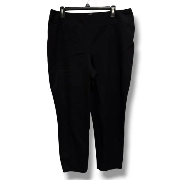 Chico's Fabulously Slimming Black Pull On Pants Womens‎ 3 Short 16 4 Way Stretch - Image 2