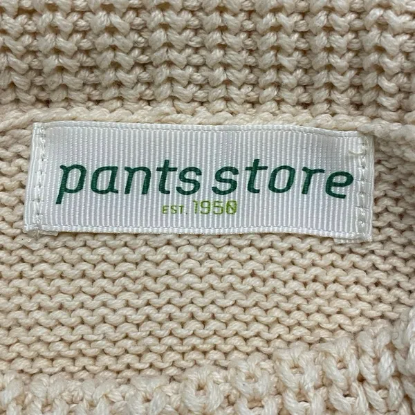 Pants Store Cream Cowl Neck Sleeveless Sweater Vest Womens Size M Comfy‎ Casual - Image 3