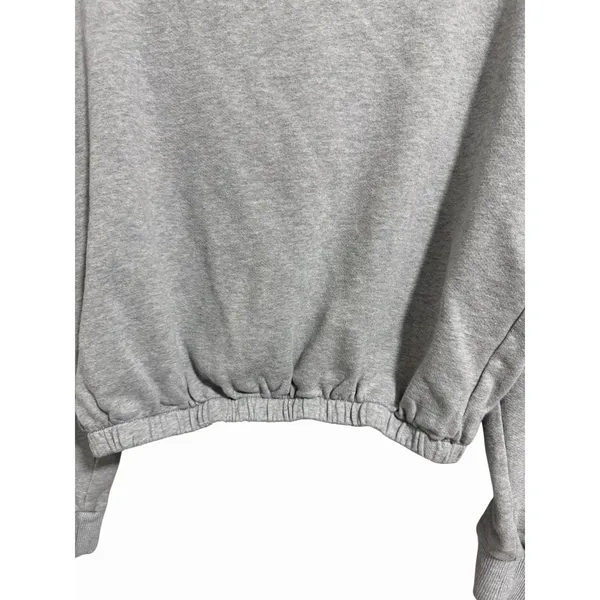 Free People‎ Movement Valley Girl Quarter Zip Sweatshirt Gray Women's Size Small - Image 6