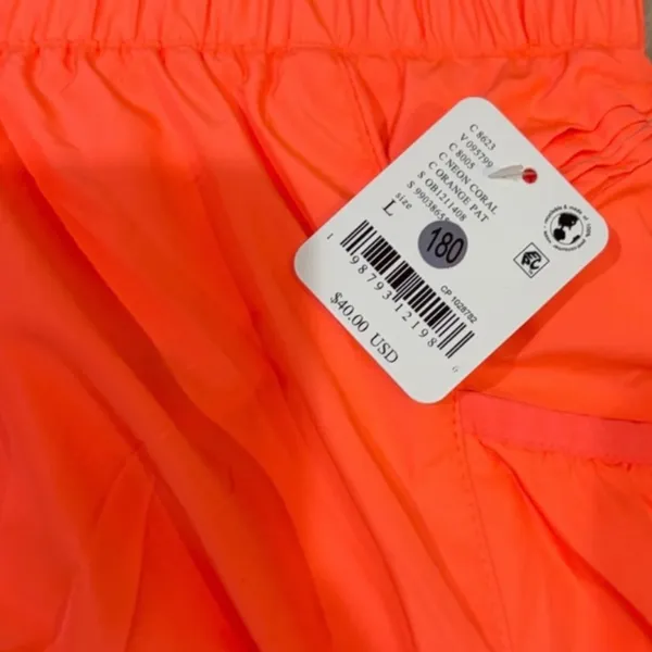 Free People Movement Get Your Flirt On Neon Coral Tennis or Pickleball Shorts - Image 3