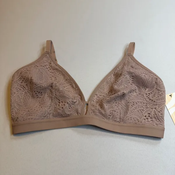 NWT‎ LIVELY Lace Bra Orchid Seamless Triangle Comfort Adjustable Straps Size 3 - Image 3