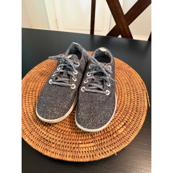 Allbirds Wool‎ Runners Charcoal Grey Heather Merino Wool Sneakers Womens 8 - Image 3