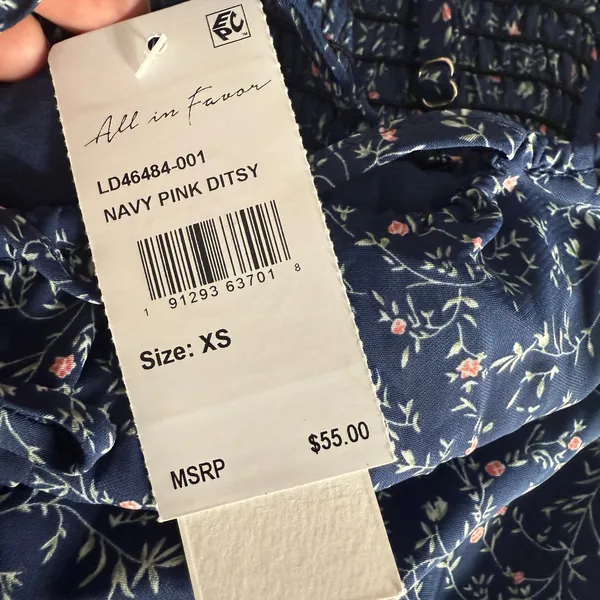 All In Favor Floral Spaghetti Strap Midi Dress, XS - Image 3