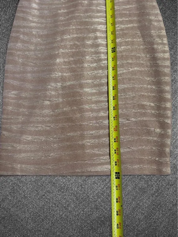 Bisou Bisou Gold Shimmer Bodycon Cocktail Dress Size 4 - Image 7
