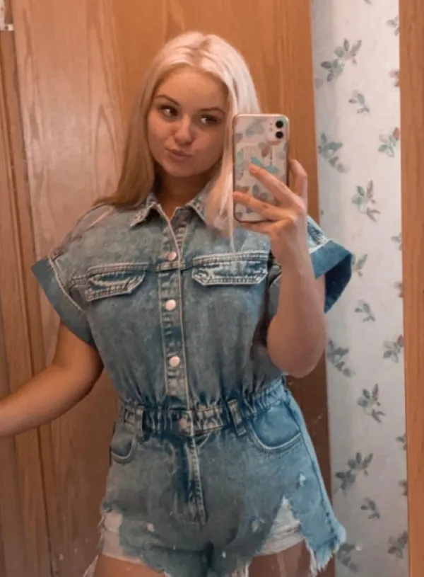 Lane 201 Denim Romper - Image 2