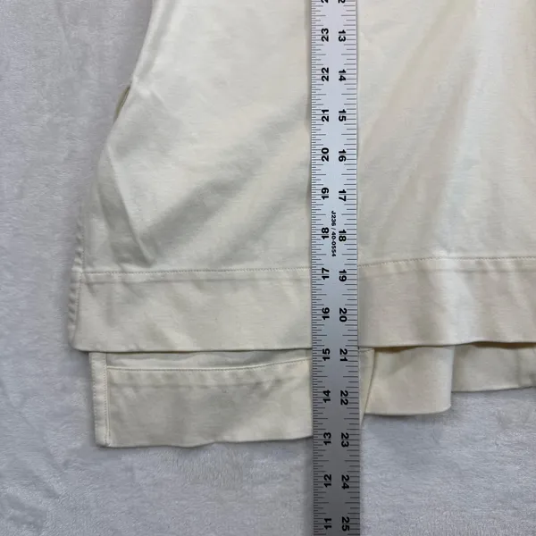Madewell Tank Top Layered‎ Hem V-Neck Sleeveless Casual Comfy Beige Size M READ - Image 3