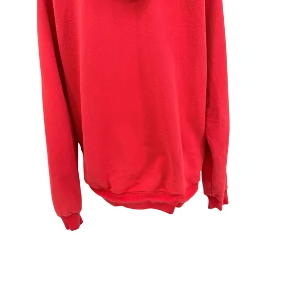 Ninety‎ Percent Organic Cotton Pullover Hoodie Red Relaxed Size Large - Image 9