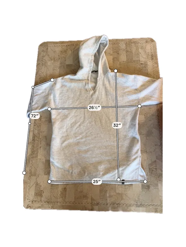 Nasty Gal Light Gray Oversized Hoodie Sweatshirt - Image 6