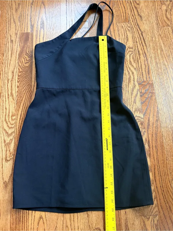 Lovers + Friends Sidney Mini Dress Black XS Criss Cross Strappy Cocktail Party - Image 9