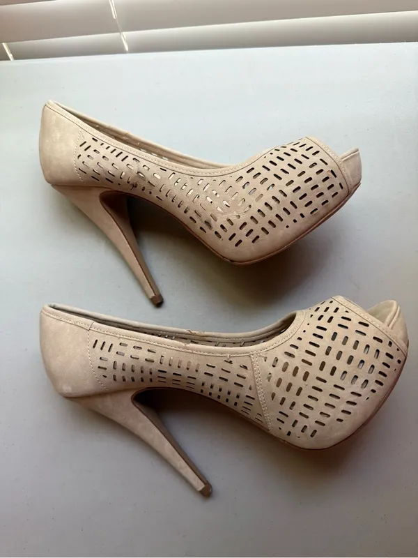 Apt. 9 Nude Cutout Peep-Toe Stiletto Heels - Image 2