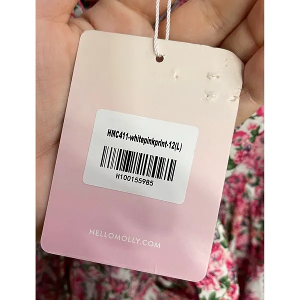 NWT Hello Molly Ruffled Out Dress Floral‎ One Shoulder Ruffle Mini Dress Pink 8 - Image 4
