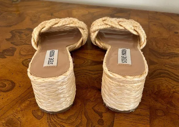 Steve Madden Corak Rafia Sandal Heels - Image 4