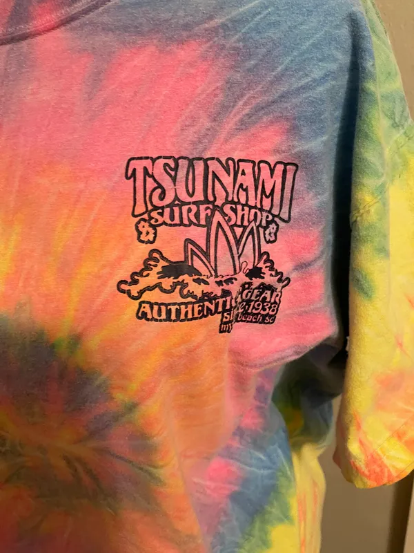 Tie Dye Tee Shirt Multiple Size L - Image 2
