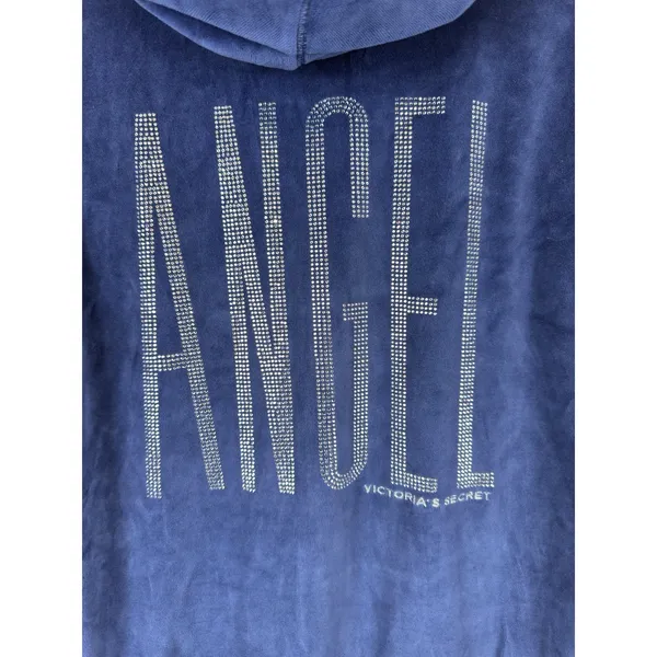 Victoria's Secret Y2K Angel Sparkle Sequence Full Zip Up Hoodie Women’s Size M - Image 7