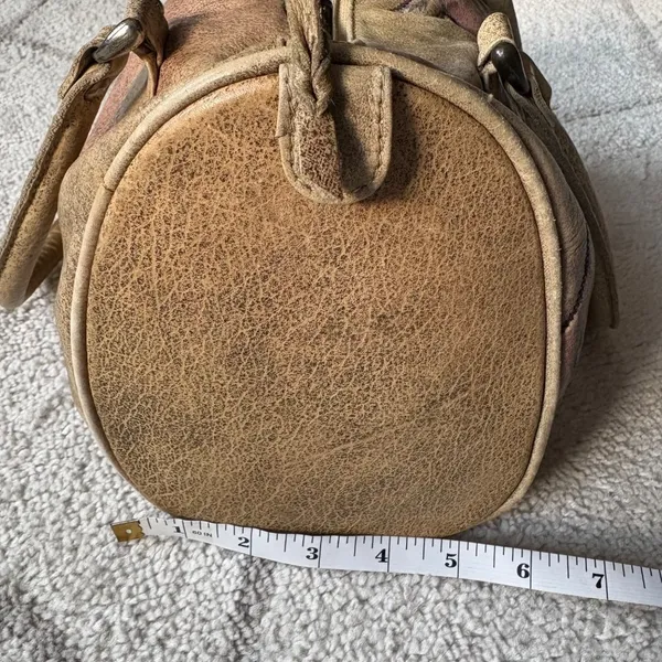 Vintage Hand-Painted Leather Satchel Safari Animals Emily Ann of Boca Raton - Image 10