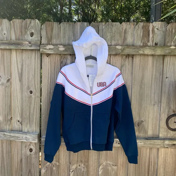 Free People American Track Zip Hoodie - Image 3