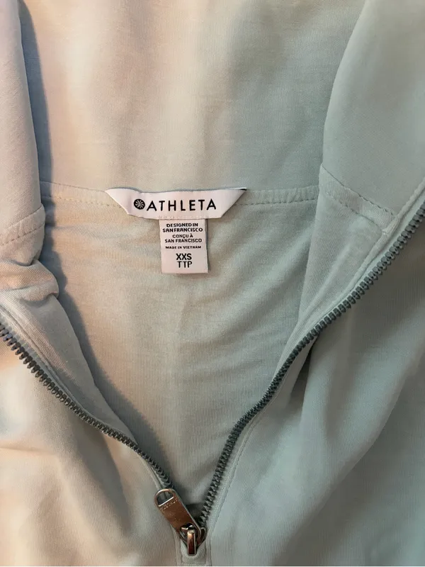 Athleta Quarter-Zip Cropped Pullover Xxs - Image 4