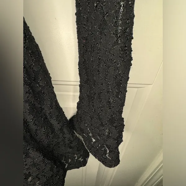 Free People Teen Witch Black Lace Dress - Image 5