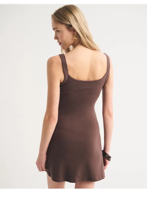 Abercrombie Bra-Free essential 90s ribbed mini dress, Medium NWT - Image 12