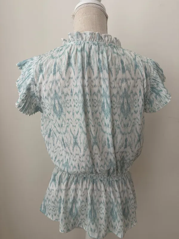 Voy Blouse Blue - Image 6
