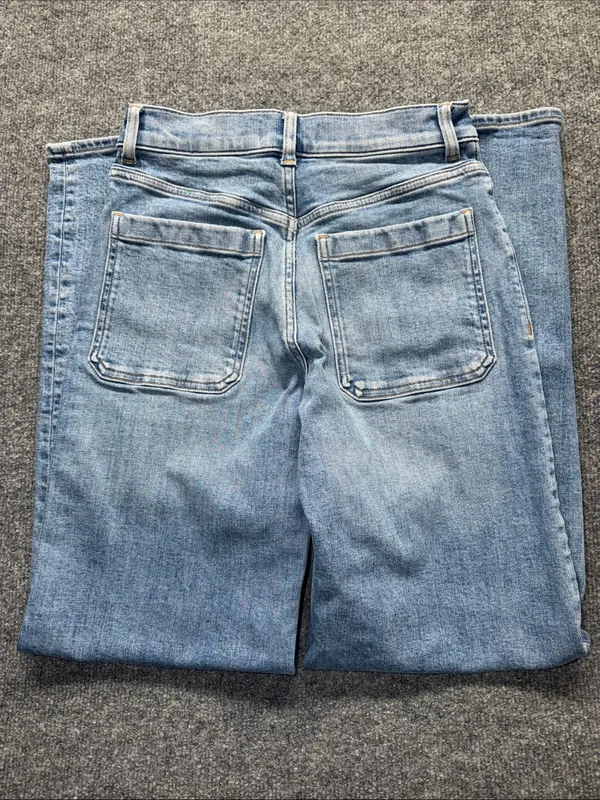 Madewell Light Blue Wide-Leg Jeans - Image 6