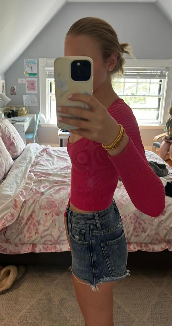 ZARA Hot Pink Long Sleeve - Image 4