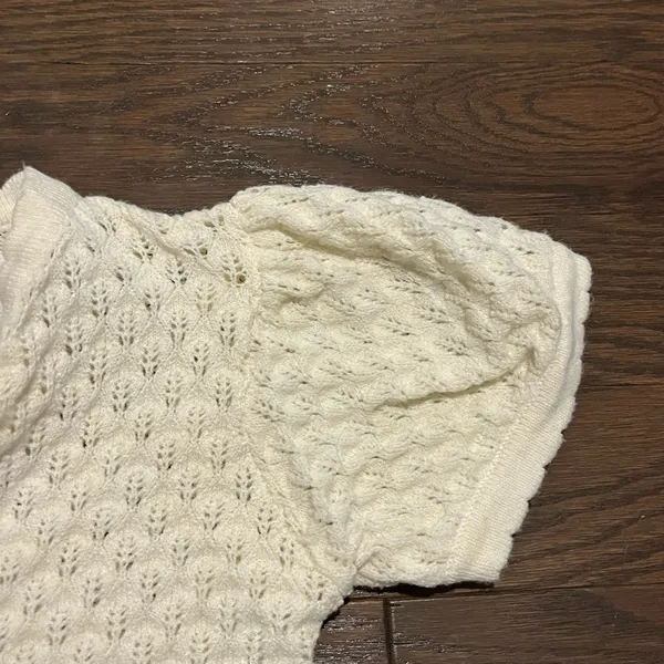 Princess Polly Cream Knit Cardigan with Tie Front - Image 3