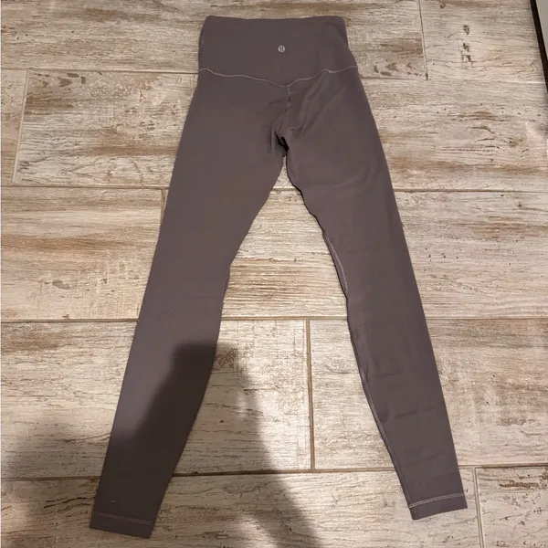 Lululemon Align High-Rise Leggings Twist Waist Full Length Violet Verbena Size 4 - Image 5