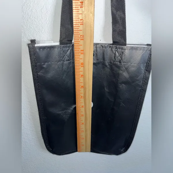 Lululemon Shopping Tote Reusable Bag Black & White Small 11.5" Tall x 9" Wide - Image 12