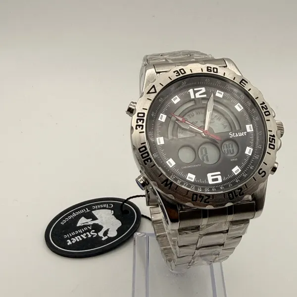 Stauer Compendium Hybrid Chronograph Watch - Oversized Sporty Timepiece - Image 3