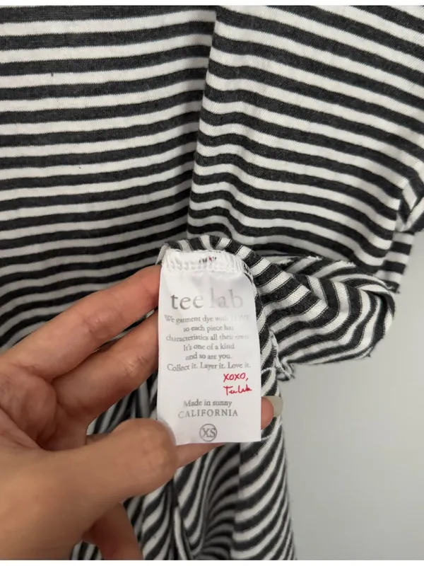 Frank & Eileen XS Theo Perfect Tee Grey White Tee Dolman Relaxed - Image 2