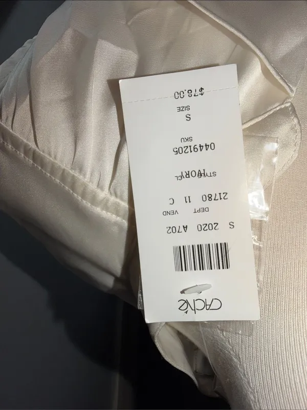 Cache Ivory Sleeveless Draped Front Vest - Image 5
