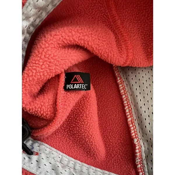 LL‎ Bean Polartec Fleece Quarter Zip Pullover Pink Womens Large - Image 4