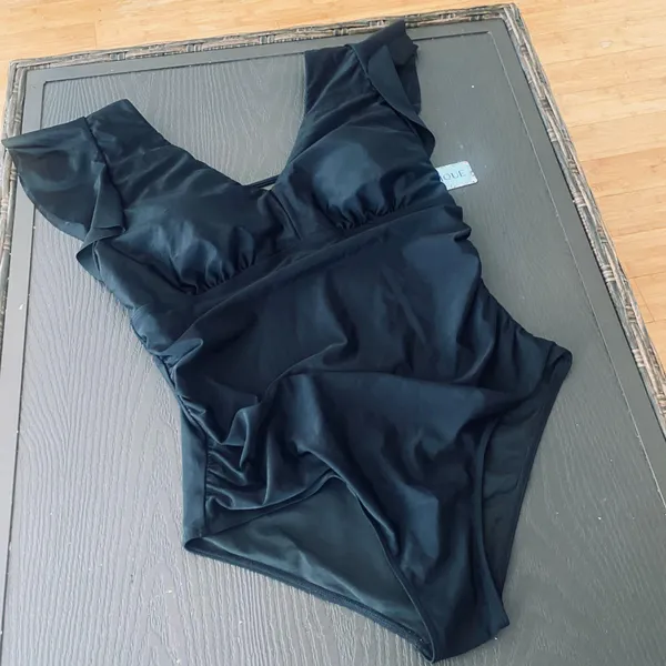 Yonique Plus Size Swimsuits for Women One Piece Tummy Control Bathing Suits Ruffle Swimwear - Image 7