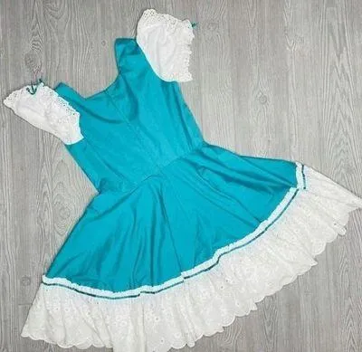 Unique handmade Florida dress clogging dance costume dress ruffle flare - Image 5