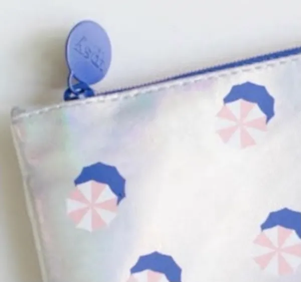 Ipsy Silver Theme Hot Summer Night Cosmetic Glam Clutch Bag - Image 4
