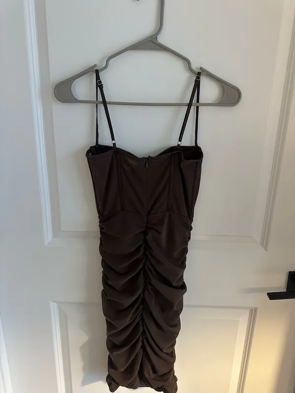 Brown Bodycon Dress Size XS - Image 6