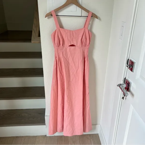 Anthropologie Mon Renn Sunlight Midi Dress in Blush Pink - XS - NWT - Image 5