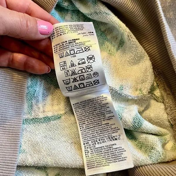 NWT Gap Sweatshirt Tunic Leaf Camouflage Top Small - Image 10