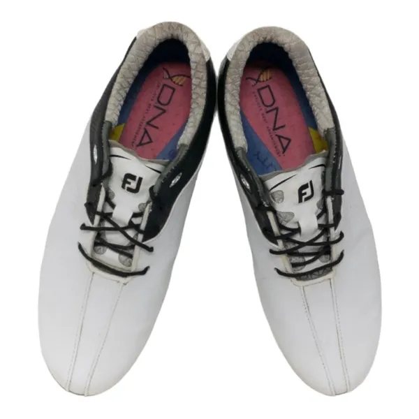 FootJoy DNA Golf Shoes Womens 6.5 White Black Spiked Cleats Athletic FJ - Image 3